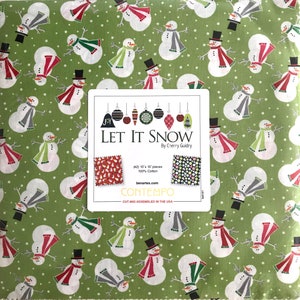 Let It Snow 10&quot; Squares/Layer Cake - 42, 10&quot; x 10&quot; Precut Fabric Squares