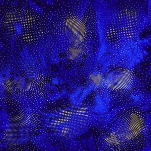 Metallic Royal Blue Cotton Fabric: Bijoux Texture by Chong-a Hwang