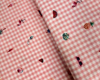 Estampados de Carolina Shore - Flamingo Summer Fun Pink - Tela de algodón