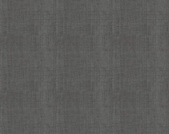 Linen Dark Gray - Linen Cotton Blend Fabric - 58"/60" Width
