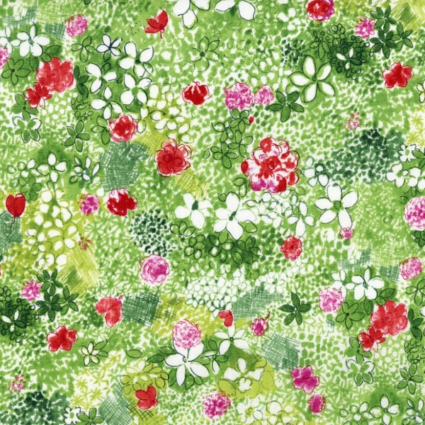 RJR Fabrics - Petal Park - Wild Meadow - Sweet Pea - Cotton Fabric