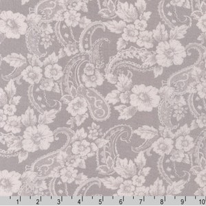 Rayon Fabric - Sunset Studio Collection - Rayon Crinkle - Florals Paisley Smoke - 50&quot; Width