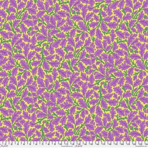 Kaffe and Morris & Co - Oak Violet Fabric - Cotton Fabric