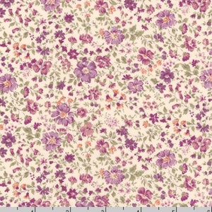 Cotton Lawn - Sevenberry Petite Garden Lawn Purple Fabric - Cotton Lawn Fabric