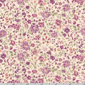 Robert Kaufman - Cotton Lawn - Sevenberry Petite Garden Lawn Purple Fabric - Cotton Lawn Fabric