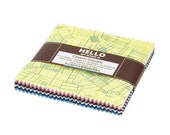 Robert Kaufman - Collection CF Charm Pack by Carolyn Friedlander Complete Collection - 42, 5 quot x 5 quot Precut Fabric Squares