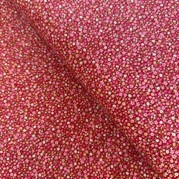 Sevenberry Petite Garden - Petite Florals Red - Cotton Fabric