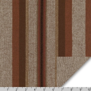Flanelle - Taos Flannel - Rayures Moka - Flanelle de coton