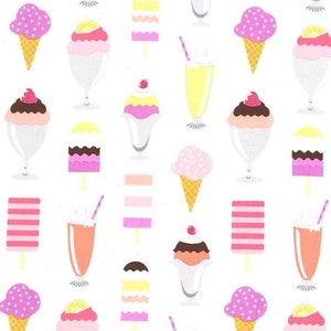 Michael Miller - Ice Cream You Scream - Get The Scoop Sherbet - Cotton Fabric