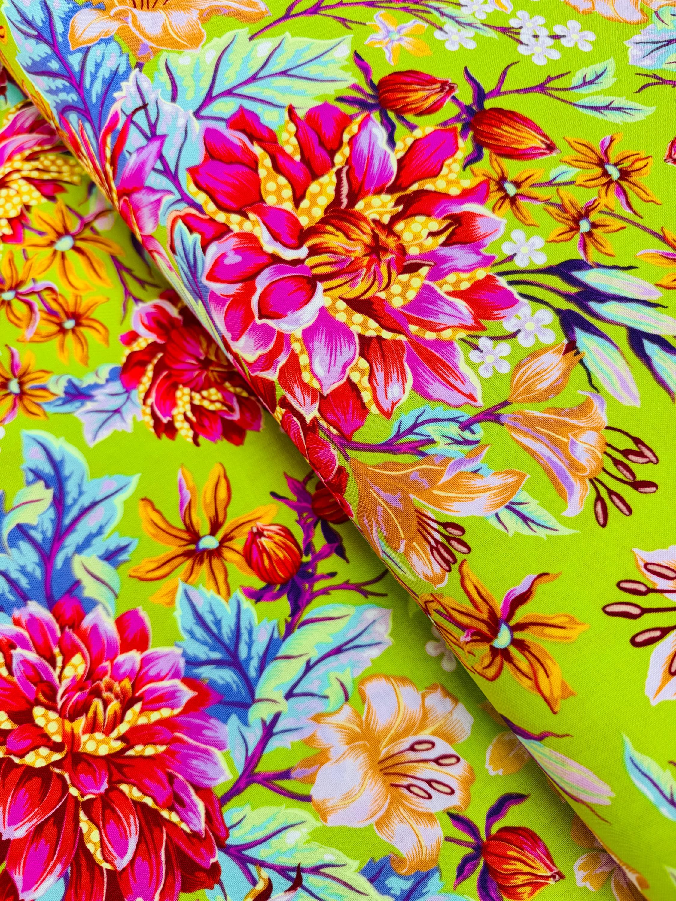 Untamed - Hello Dahlia Moonbeam by Tula Pink - Cotton Fabric - Etsy