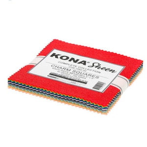 Kona Sheen 2022 Charm Pack - 42, 5 &quot;x 5&quot; Vorgeschnittene Stoffquadrate