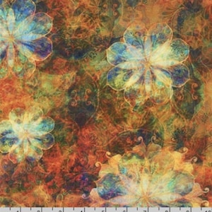 Venice Amber Floral Fabric Christiane Marques Robert Kaufman Cotton Fabric