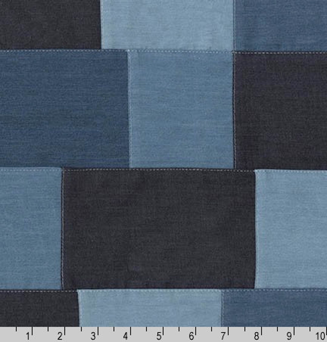 Robert Kaufman Denim Patchwork Denim Color Dobby Weave Fabric Etsy