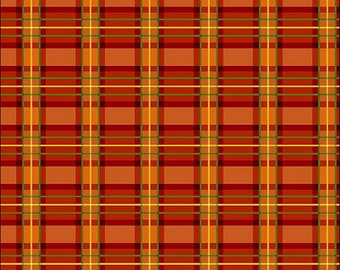Foglie autunnali - Plaid tradizionale metallizzato da raccolto - Metallizzato - Tessuto di cotone