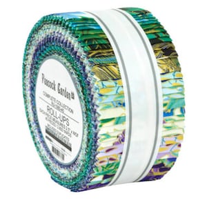 Peacock Garden Roll-Up/Jelly Roll - 40, 2.5&quot; x 42&quot; Precut Strips