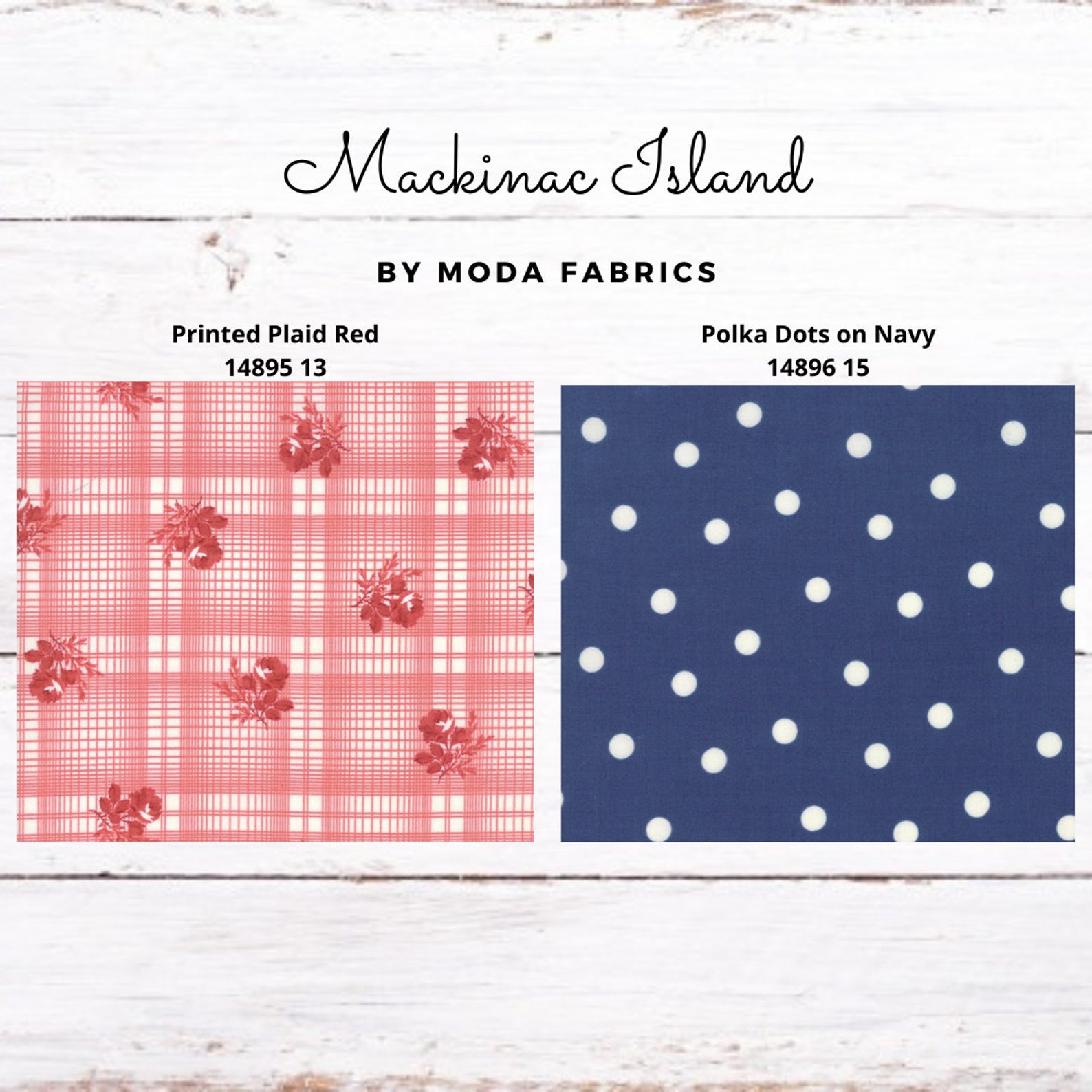 Moda Fabrics Mackinac Island Cotton Fabrics by Minick & Etsy