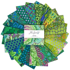Kaffe Fassett Meadow Fabric Squares: 5&quot; Charm Pack, 100% Cotton