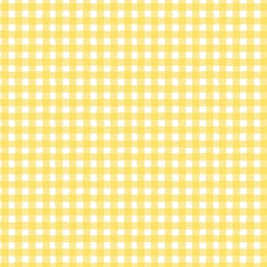 Può includere: Un motivo senza cuciture con un design a quadretti gialli e bianchi. Il motivo è costituito da linee che si intersecano e sono equidistanti, creando una griglia di quadrati. I quadrati gialli sono di una tonalità pastello tenue, mentre i quadrati bianchi creano contrasto.