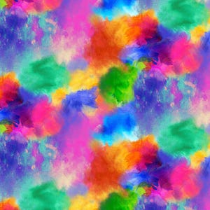 Painted Guitar – Watercolor Brush Strokes Fabric by Timeless Treasures | Quilting Cotton | 43&quot; Wide