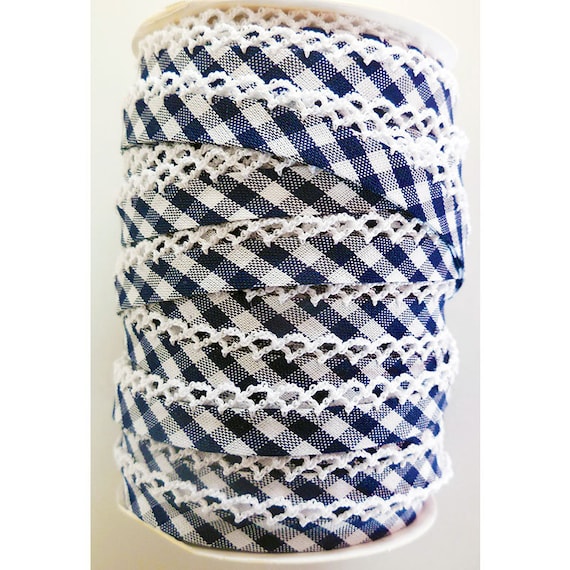 Navy 10 Yards Bias Tape EXTRA WIDE Double Fold Bias Tape 1//2/" 2/" Flat