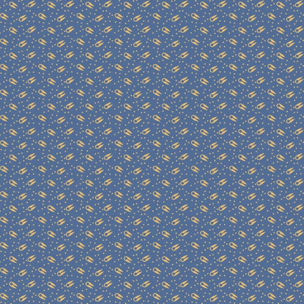 RJR Fabrics - Family Roots - Ava Dusty Blue Fabric by Legacy Patterns - Cotton Fabric