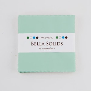 Bella Solids Home Town Sky Charm Pack - 42 5" x 5" Precut Fabric Squares