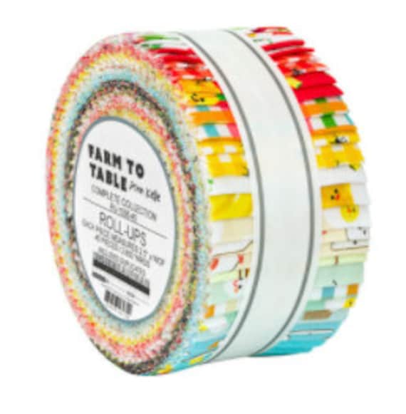 Farm To Table Fabric Jelly Roll by Ann Kelle: 40 Cotton Precut Strips