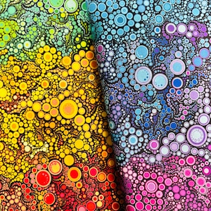 Effervescence - Bright Fabric by Amelia Caruso - Digital Print - Cotton Fabric