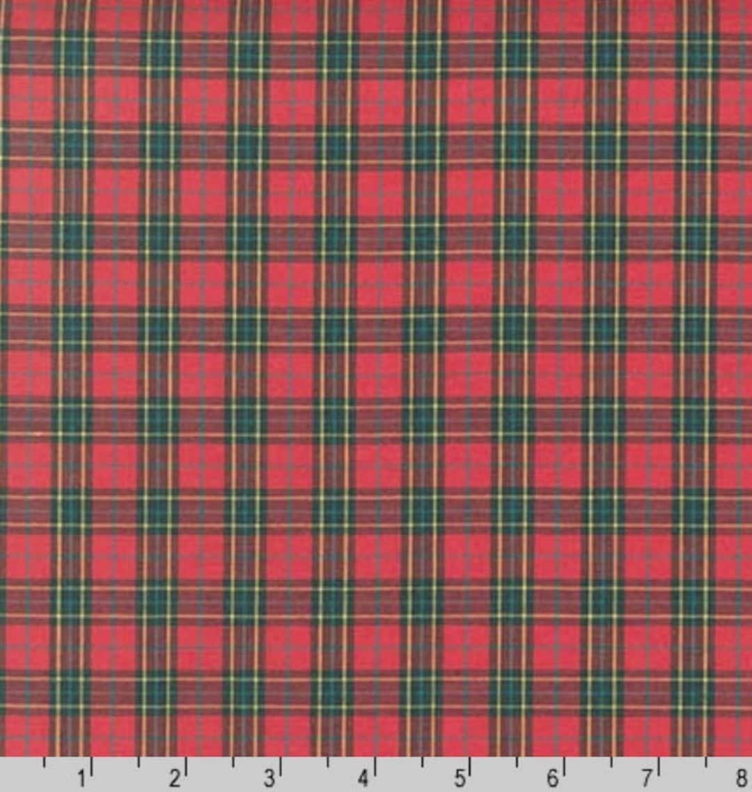 Robert Kaufman Sevenberry Classic Plaids Macgregor Plaid Red Cotton
