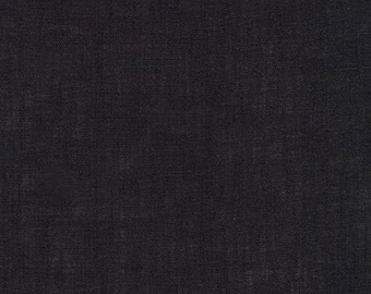 Robert Kaufman - Limerick 100% Linen - Black - 57" Width