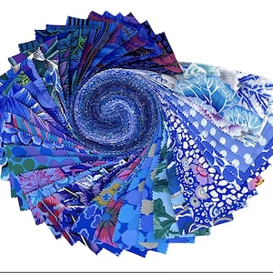 Kaffe Fassett Lake Fabric Jelly Roll: 40 Precut 2.5&quot; Strips