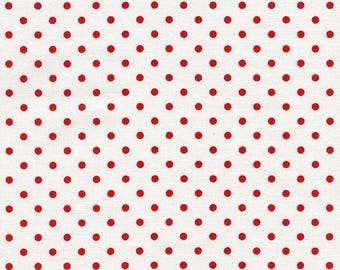Dotty - Dot Cherry Fabric - Cotton Fabric