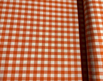 Kitchen Window Wovens - Yarn Dyed 1/2 inch Gingham Marmalade - Cotton Fabric