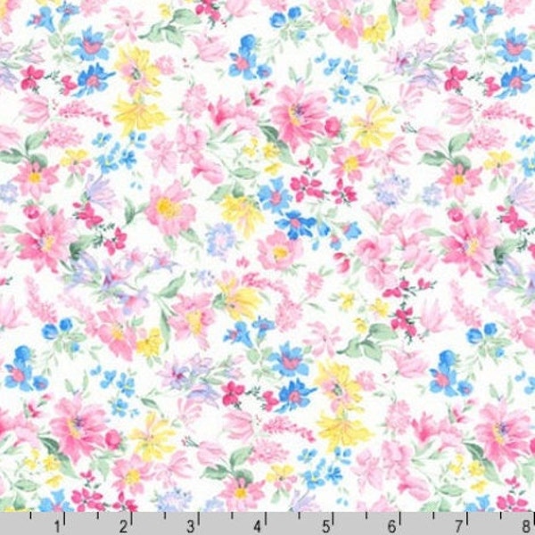 Robert Kaufman - Cotton Lawn - Sevenberry Petite Garden Lawn Blossom Fabric - Cotton Lawn Fabric