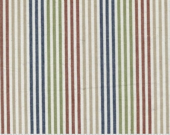Vista Wovens Multi - Stripe Fabric by Jenelle Kent - Woven Cotton Fabric