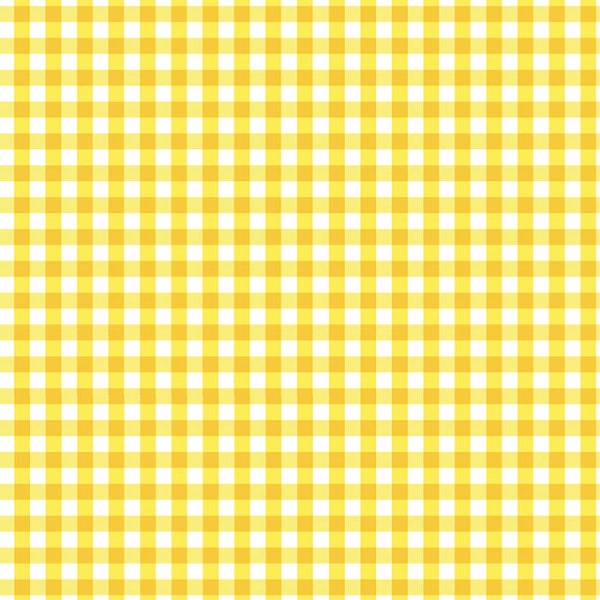 Timeless Treasures - Splash of Lemons - Small Gingham Yellow - Cotton Fabric