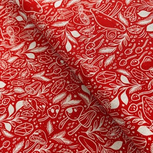 Canvas Fabrics - Erde Magie - Mystische Pilze Jupiter Glow - Canvas Fabric