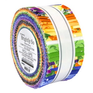 Brightly So Complete Collection Roll Up/Jelly Roll by Debbie Beaves - 40, 2.5&quot; x 42&quot; Precut Fabric Strips