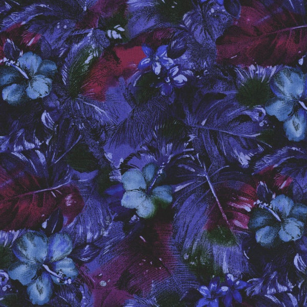 RJR Fabrics - Casablanca - Floral Blue Fabric by Jinny Beyer- Cotton Fabric