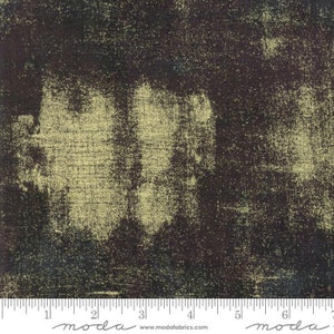 Moda Fabrics - Grunge Metallic - Grunge Espresso Metallic Fabric by BasicGrey - Metallic - Cotton Fabric