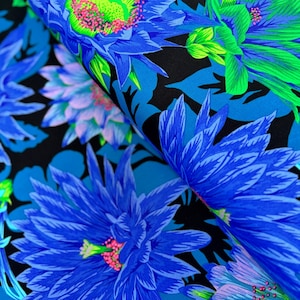 Kaffe Fassett Collective Classics - Cactus Flower Cool Fabric by Philip Jacobs - Cotton Fabric