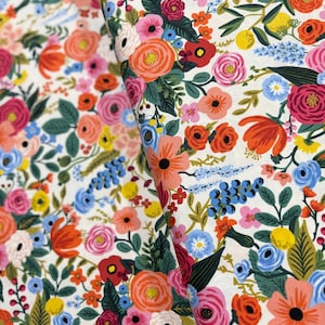 Wildwood - Garden Party Cream Fabric by Rifle Paper Co. - Cotton Fabric