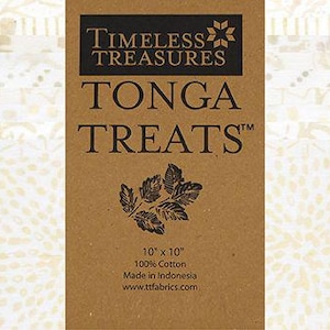 Tonga Treats Vanilla Batik 10" Squares/Layer Cake - 42, 10” x 10" Squares per pack