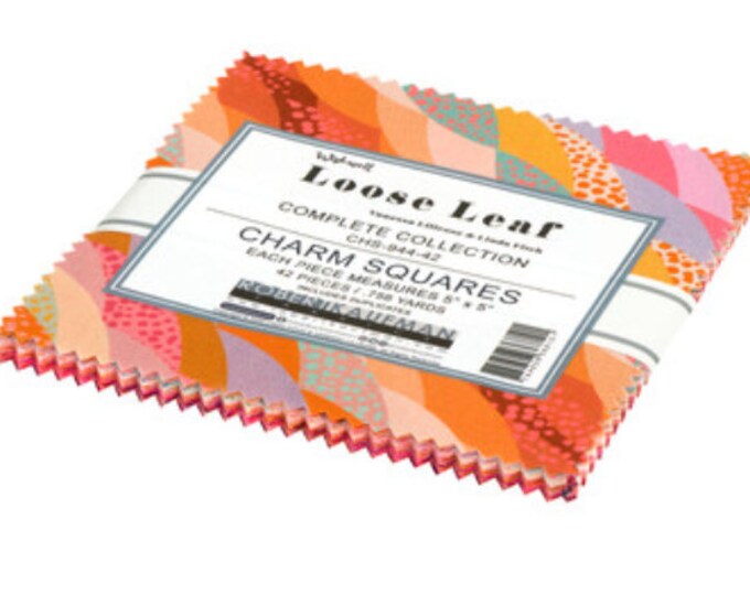 Robert Kaufman Loose Leaf Complete Collection Charm Pack by Wishwell 42