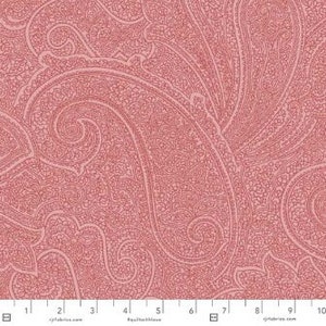 Floral Fantasy - Paisley Petal Pink Fabric by Jinny Beyer - Cotton Fabric