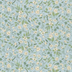 Tessuto Cotton Lawn - Sevenberry Petite Nostalgia Lawn Blue - Tessuto Cotton Lawn