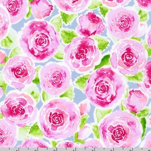 Robert Kaufman - Wishwell - Rose Lemonade - Silver Fabric by Vanessa Lillrose and Linda Fitch - Cotton Fabric