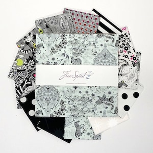 Linework 10&quot; Charm Pack/Layer Cake by Tula Pink - 42, 10&quot; x 10&quot; Precut Fabric Squares