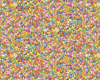 The Sweet Life - Rainbow Sprinkles Fabric by Timeless Treasures – Quilting Cotton - 43" Wide