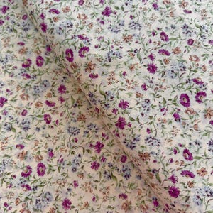 Tessuto di cotone prato - Sevenberry Petite Garden Lawn Lavanda - Tessuto di cotone prato